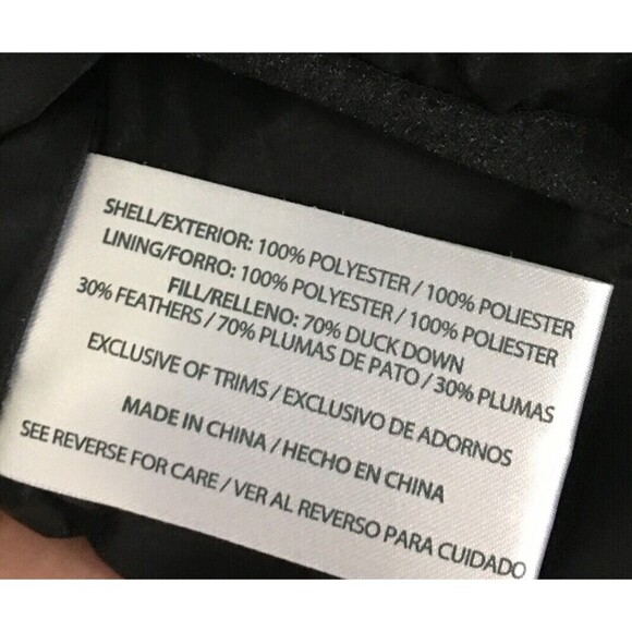 Woolrich Puffer Vest Women's Size Large Black Quilted Duck Down Zip - Picture 6 of 6